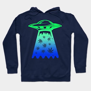 Weed Alien Abduction Hoodie